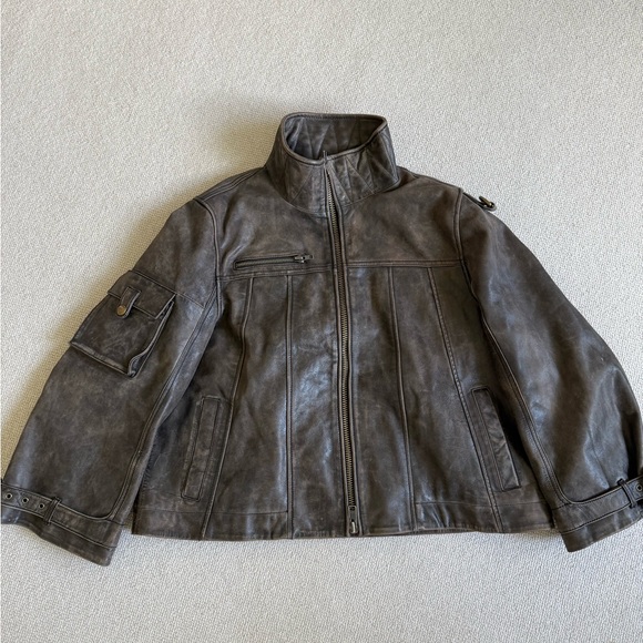 We the Free People Skyline Leather Jacket Size M - Picture 5 of 13